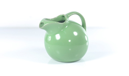 Hall China Co. Ball pitcher with ice lip in Lettuce green